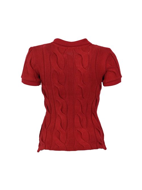 Polo in cotone a trecce Red POLO RALPH LAUREN | 211971703502
